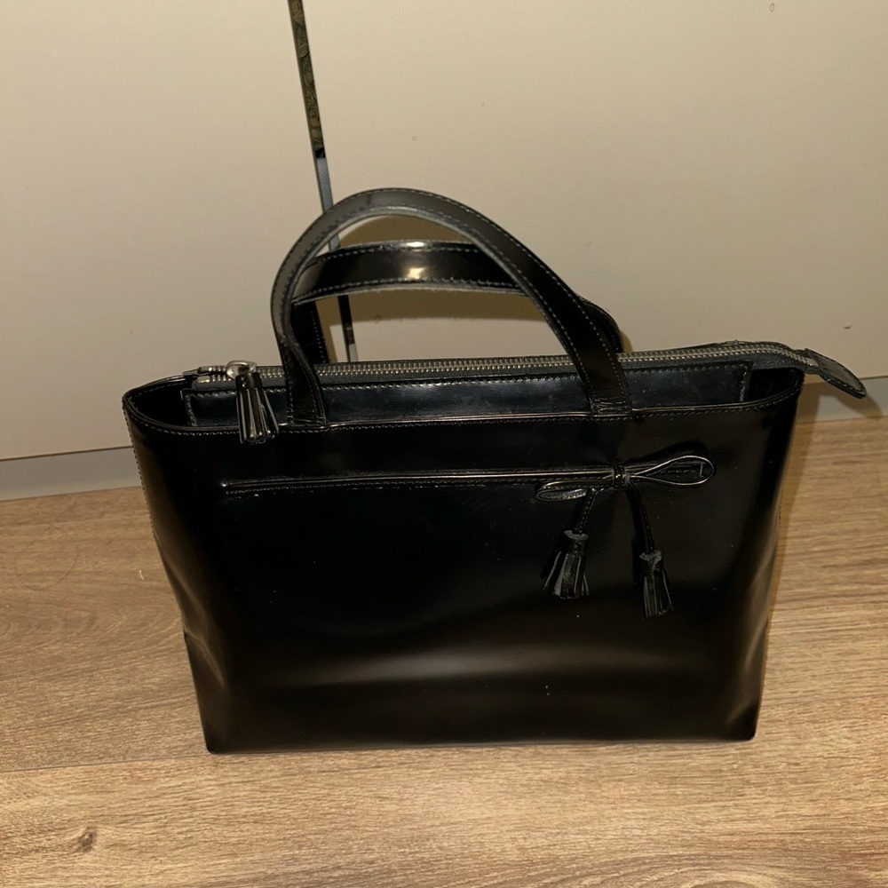 Anya Hindmarch Vintage Structured Black Top Handle bag Y2K - Picture 11 of 12